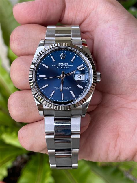 rolex datejust 36 blue dial for sale|rolex 36mm datejust for sale.